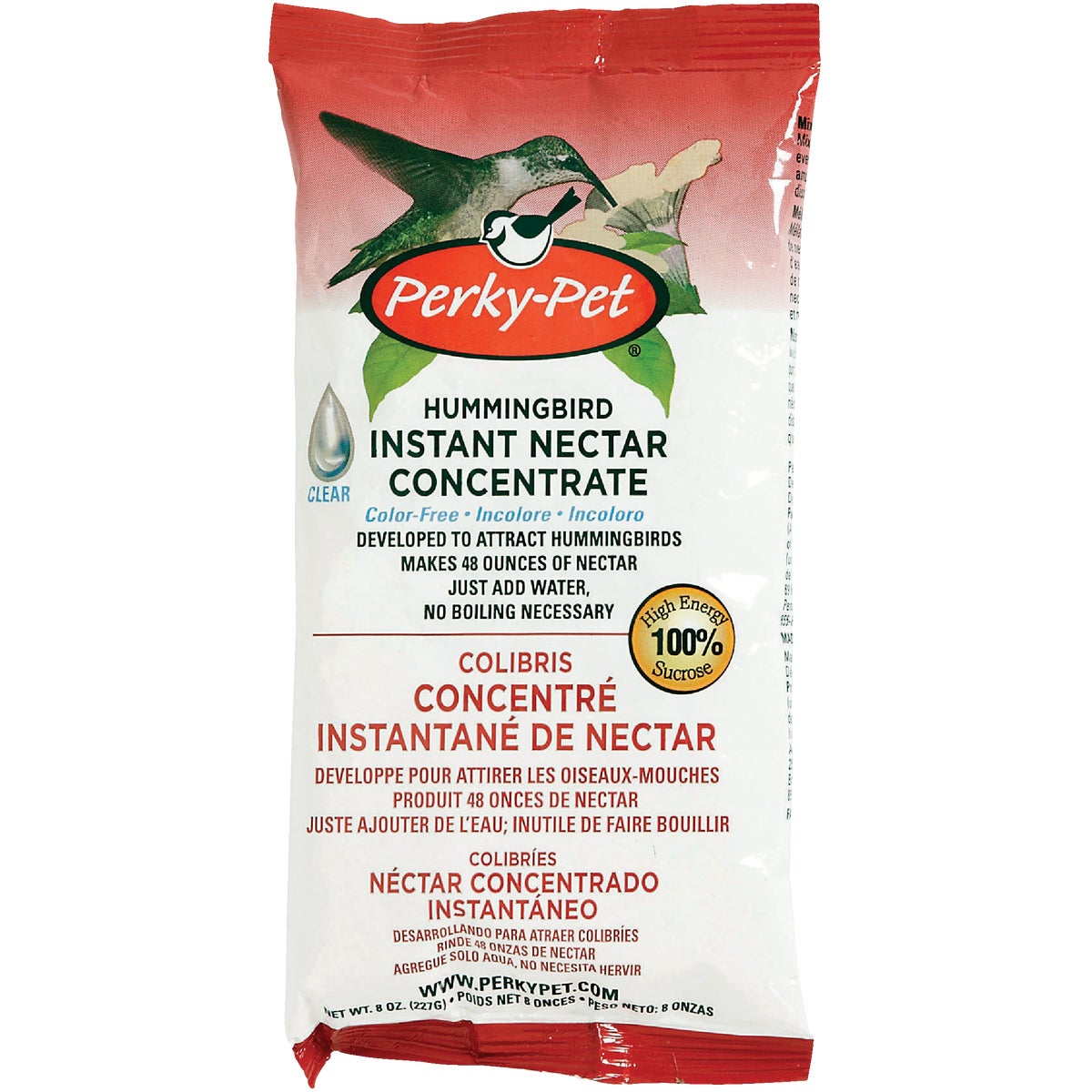 Perky-Pet 8 Oz. Clear Powder Concentrate Hummingbird Nectar