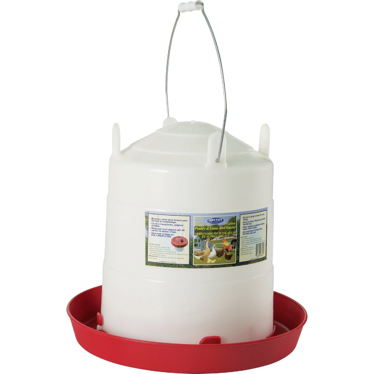 Farm-Tuff 3 Gal. Poly Bottom Fill Poultry Fountain