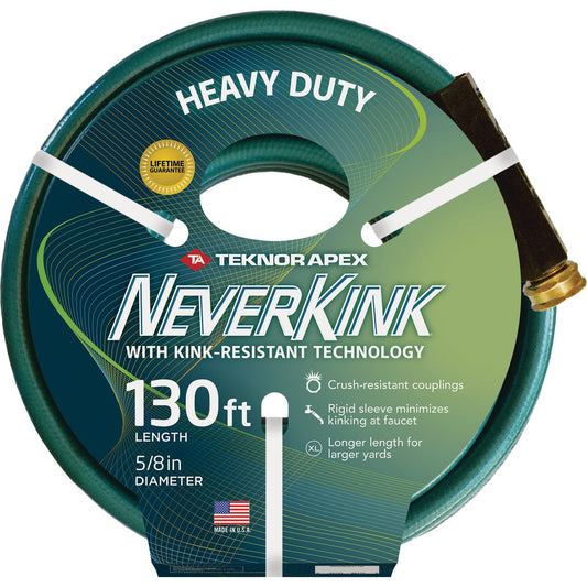 Teknor Apex Neverkink 5/8 In. Dia. x 130 Ft. L. Heavy-Duty Garden Hose