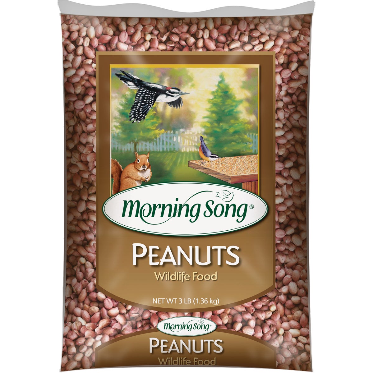 Morning Song 3 Lb. Inshell Peanuts Squirrel Food