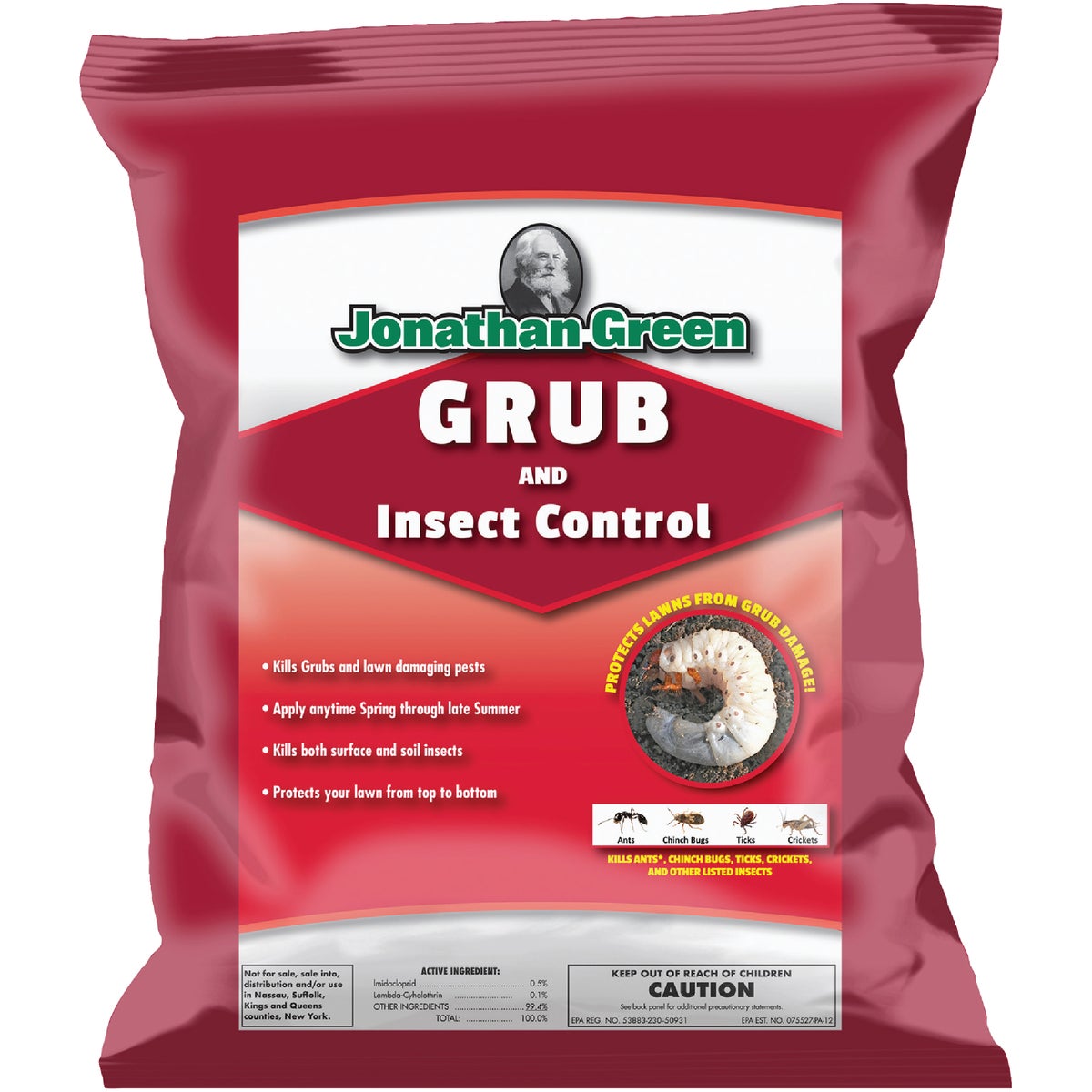 Jonathan Green 8 Lb. Ready To Use Granules Grub & Insect Control, 5000 Sq. Ft. Coverage