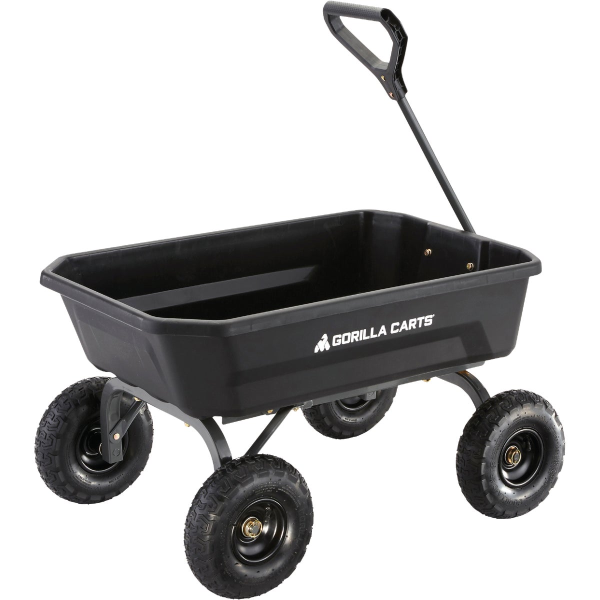 Gorilla Carts 4 Cu. Ft. 600 Lb. Poly Garden Cart