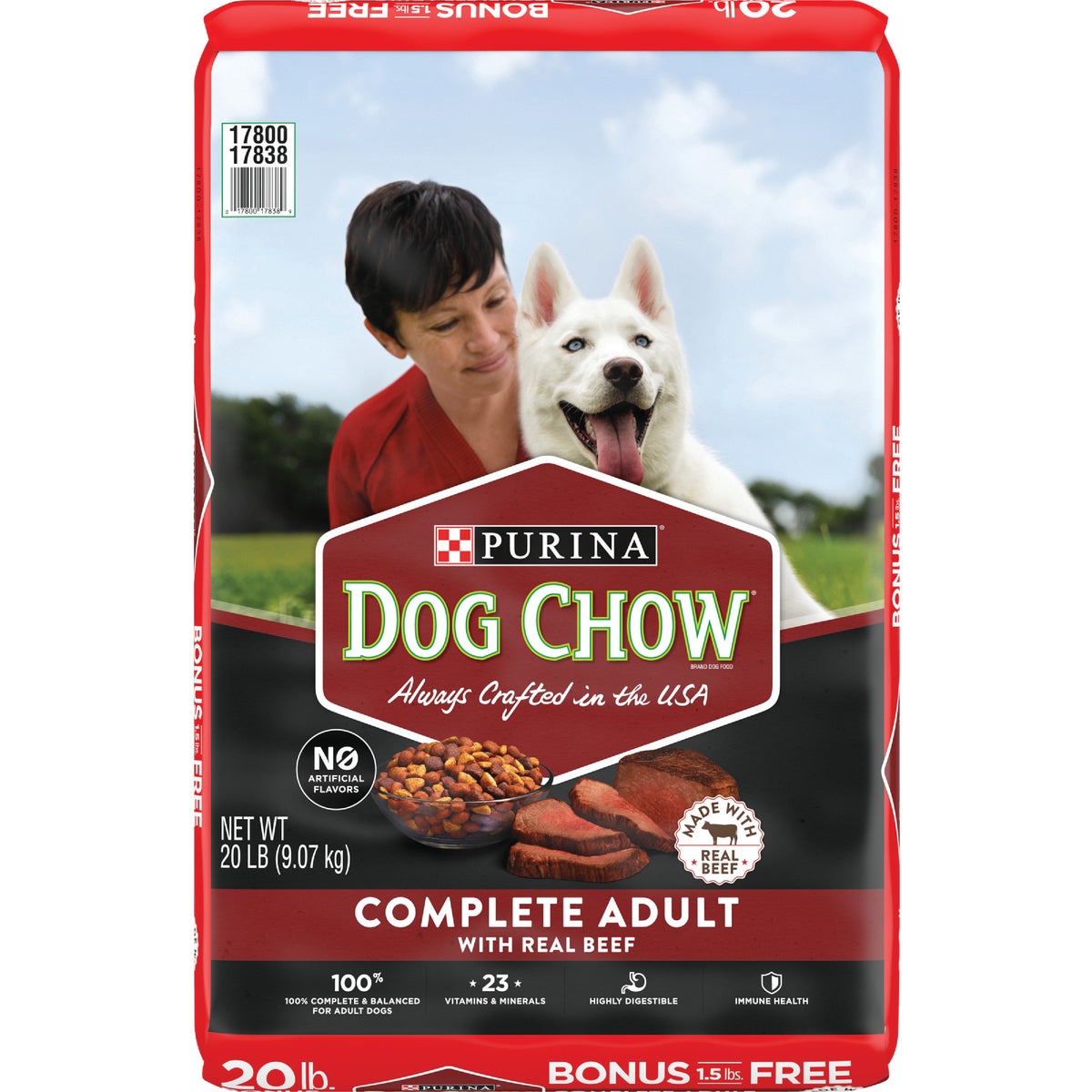 Purina Dog Chow 20 Lb. Beef Flavor Dry Dog Food