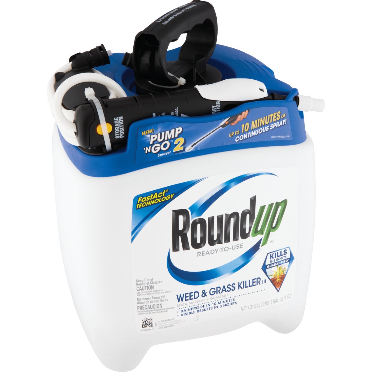 Roundup 1.33 Gal Ready To Use Pump 'N Go Wand Sprayer Weed & Grass Killer III