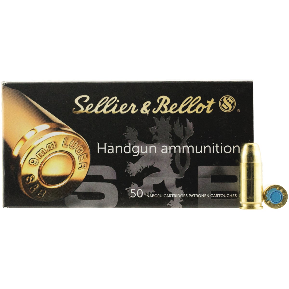 Sellier & Bellot 9mm Luger/9mm Para Subsonic 140 Grain FMJ Centerfire Ammunition Cartridges