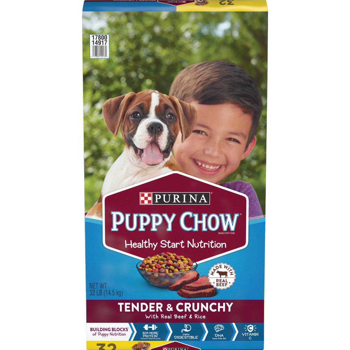 Purina Puppy Chow Healthy Morsels 32 Lb. Beef Flavor Dry Puppy Food