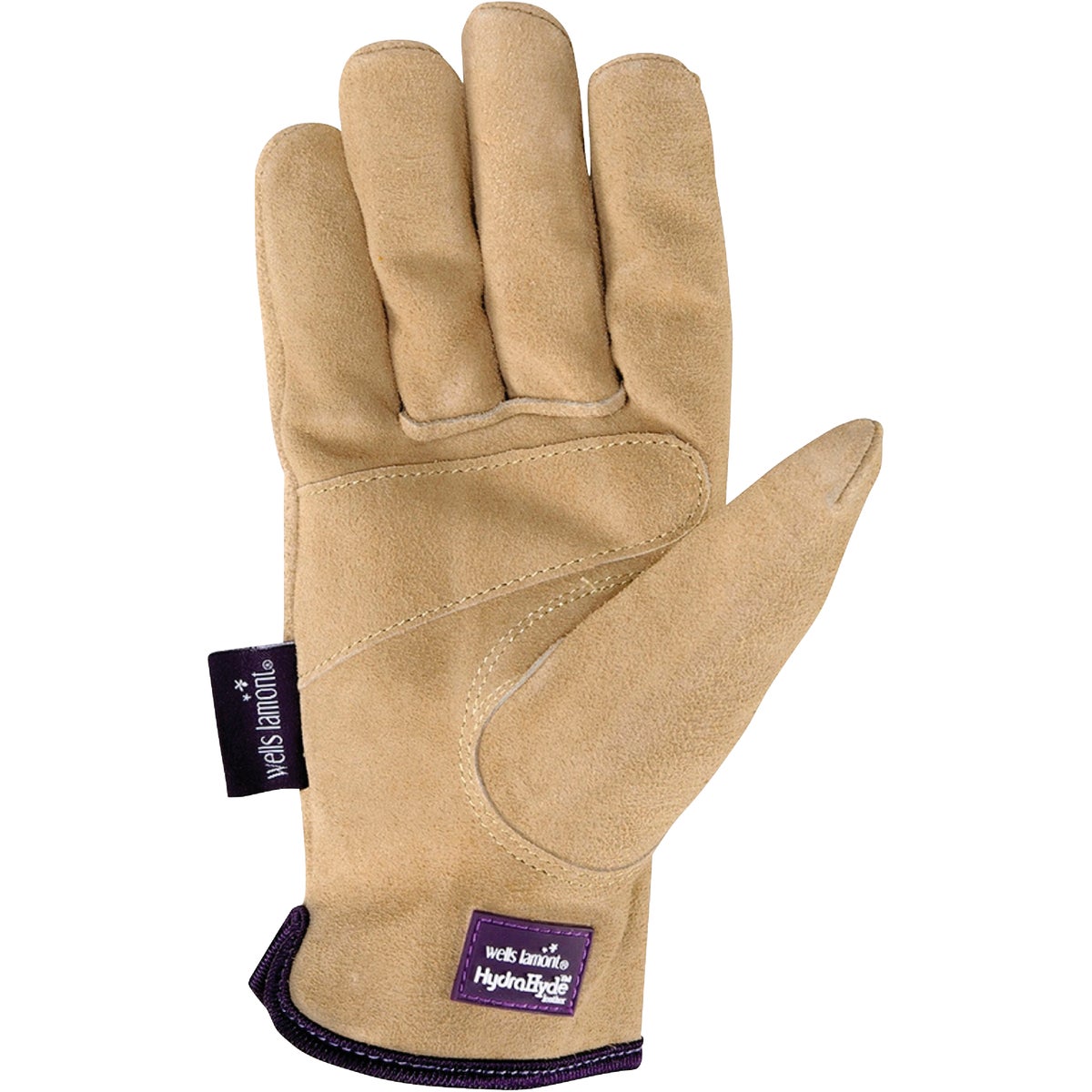 Wells Lamont HydraHyde Women's Large Suede Cowhide Work Glove