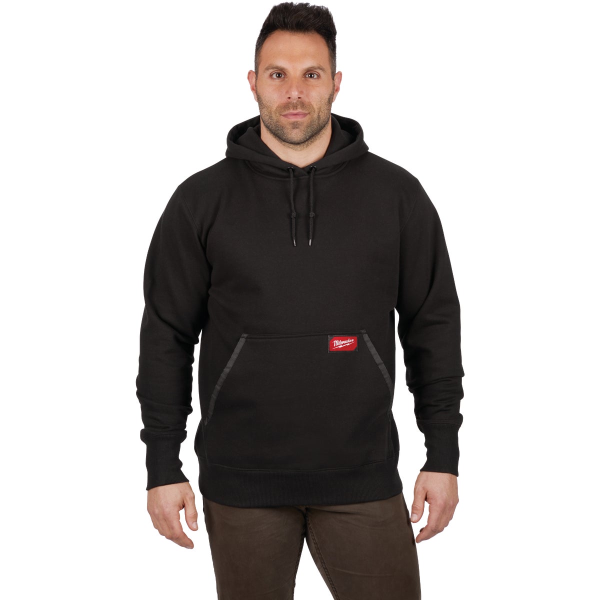 Milwaukee Medium Black Heavy-Duty Pullover Hooded Sweatshirt