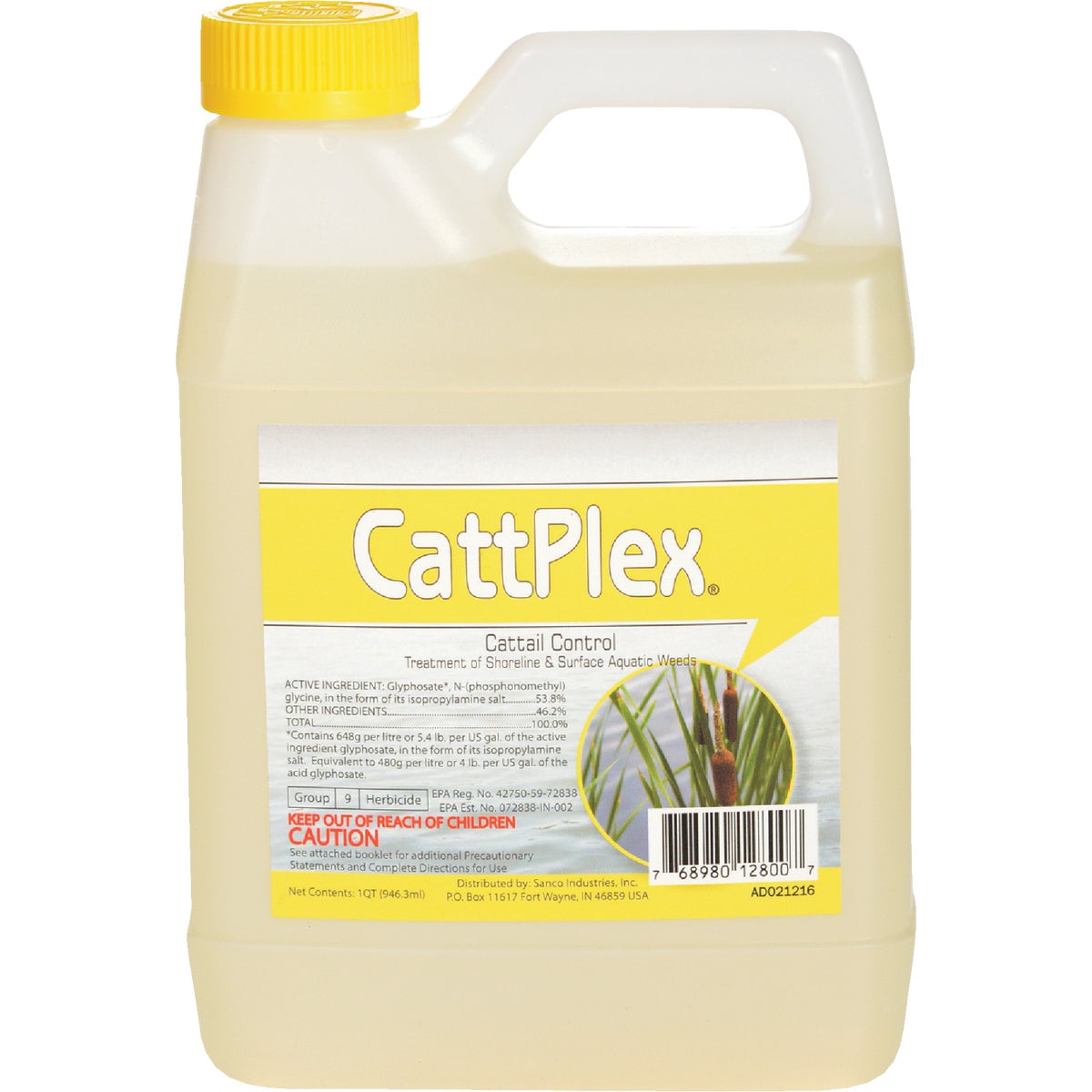 Catt Plex 1 Qt. Liquid 1/4-Acre Coverage Area Aquatic Herbicide