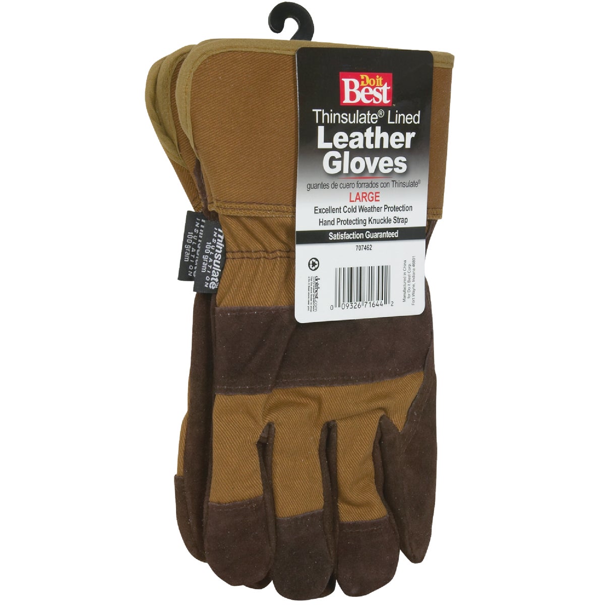 Do it Best Men's Medium Leather Winter Work Glove