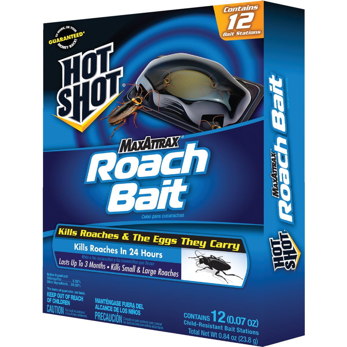Hot Shot Max Attrax 0.84 Oz. Solid Roach Bait Station (12-Pack)