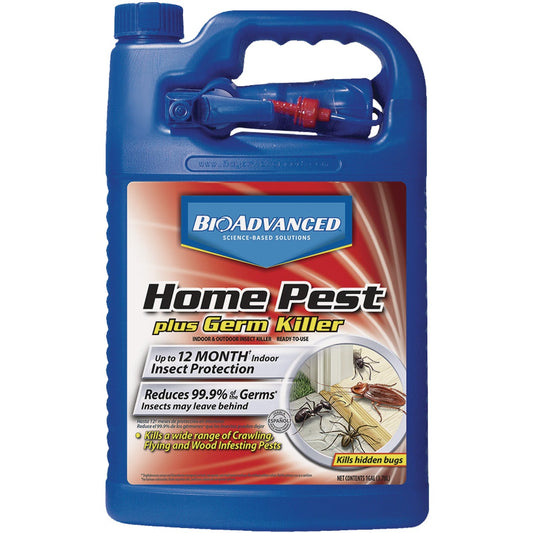 BioAdvanced Home Pest Plus Germ Killer 1 Gal. Ready To Use Trigger Spray Insect Killer