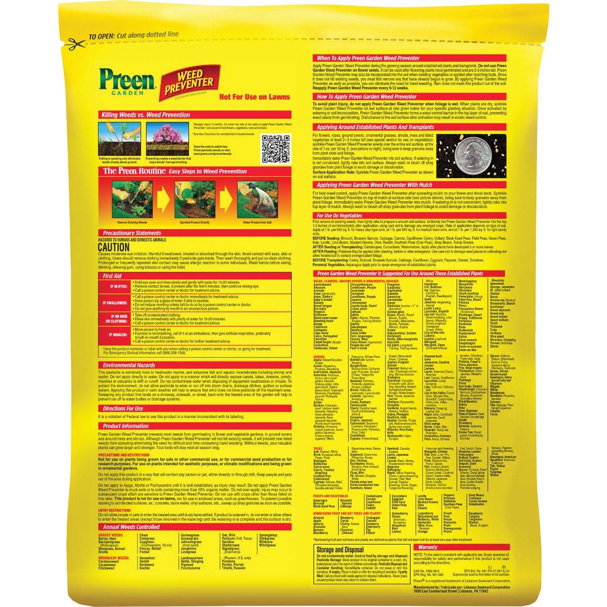 Preen 13 Lb. Ready To Use Granules Garden Weed Preventer