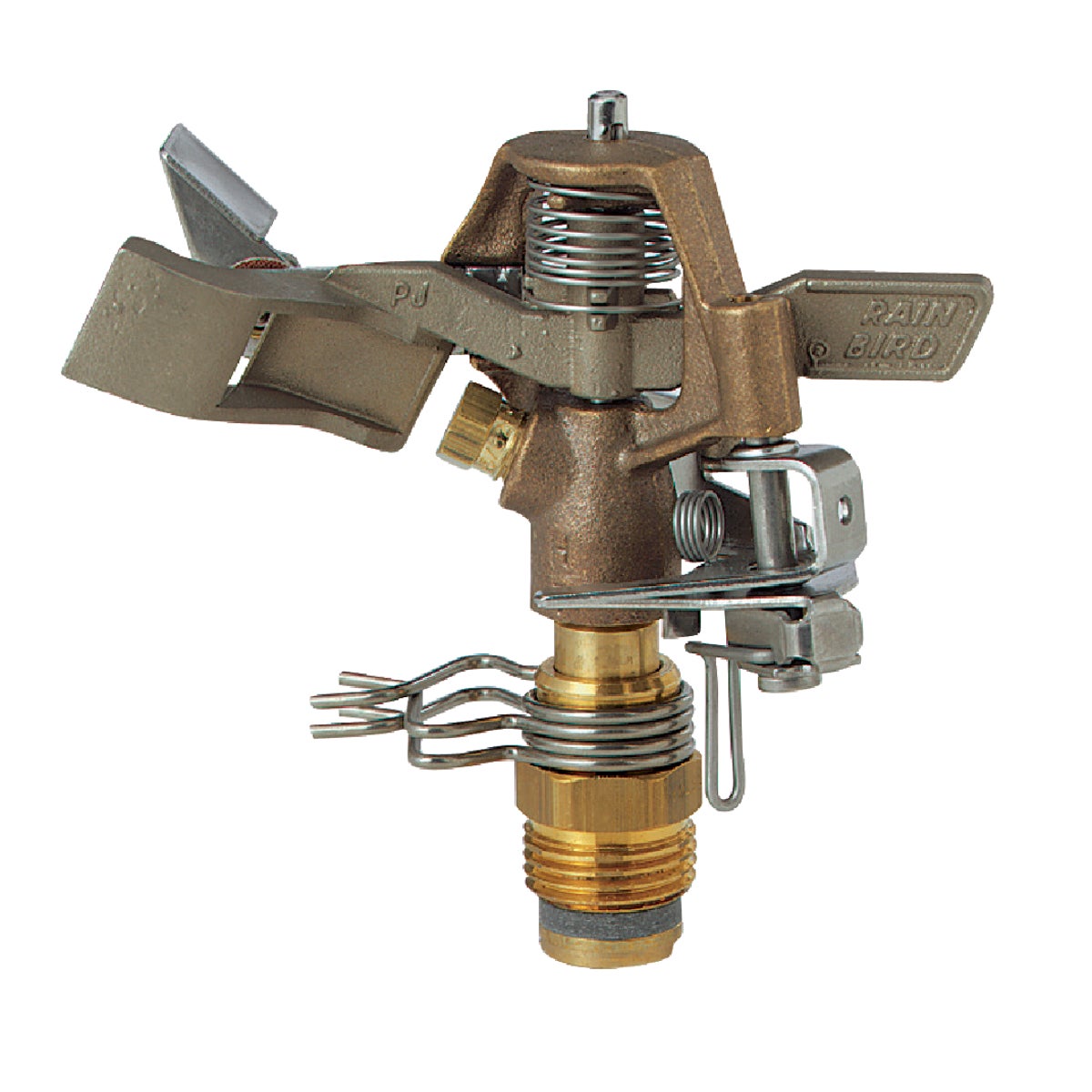 Rain Bird Brass 20 Ft. to 41 Ft. Dia. Riser Mounted Impact Sprinkler