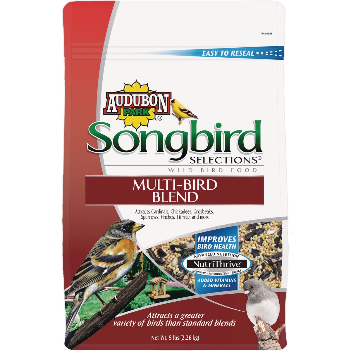 Audubon Park Songbird Selections 5 Lb. Multi-Bird Wild Bird Seed