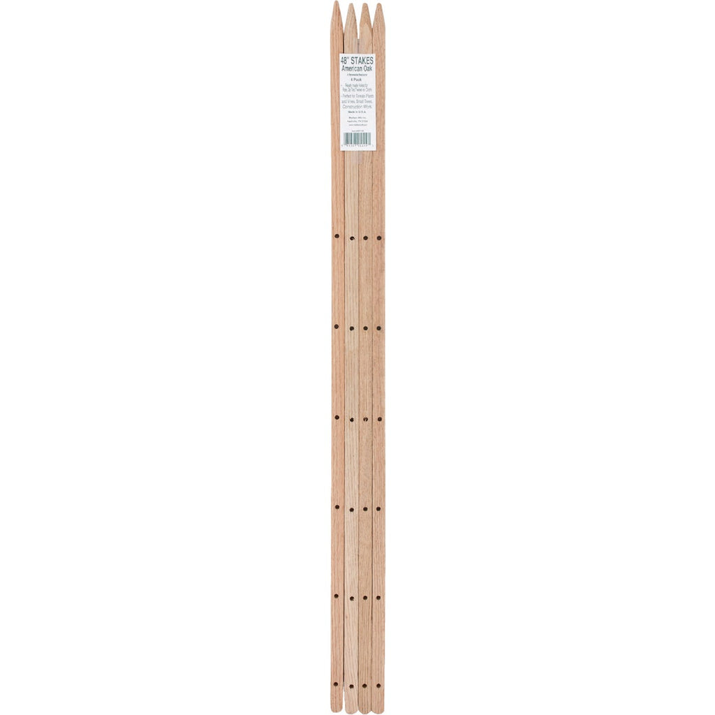 Madison Mill 48 In. Oak Wood Plant Stake (4-Pack)