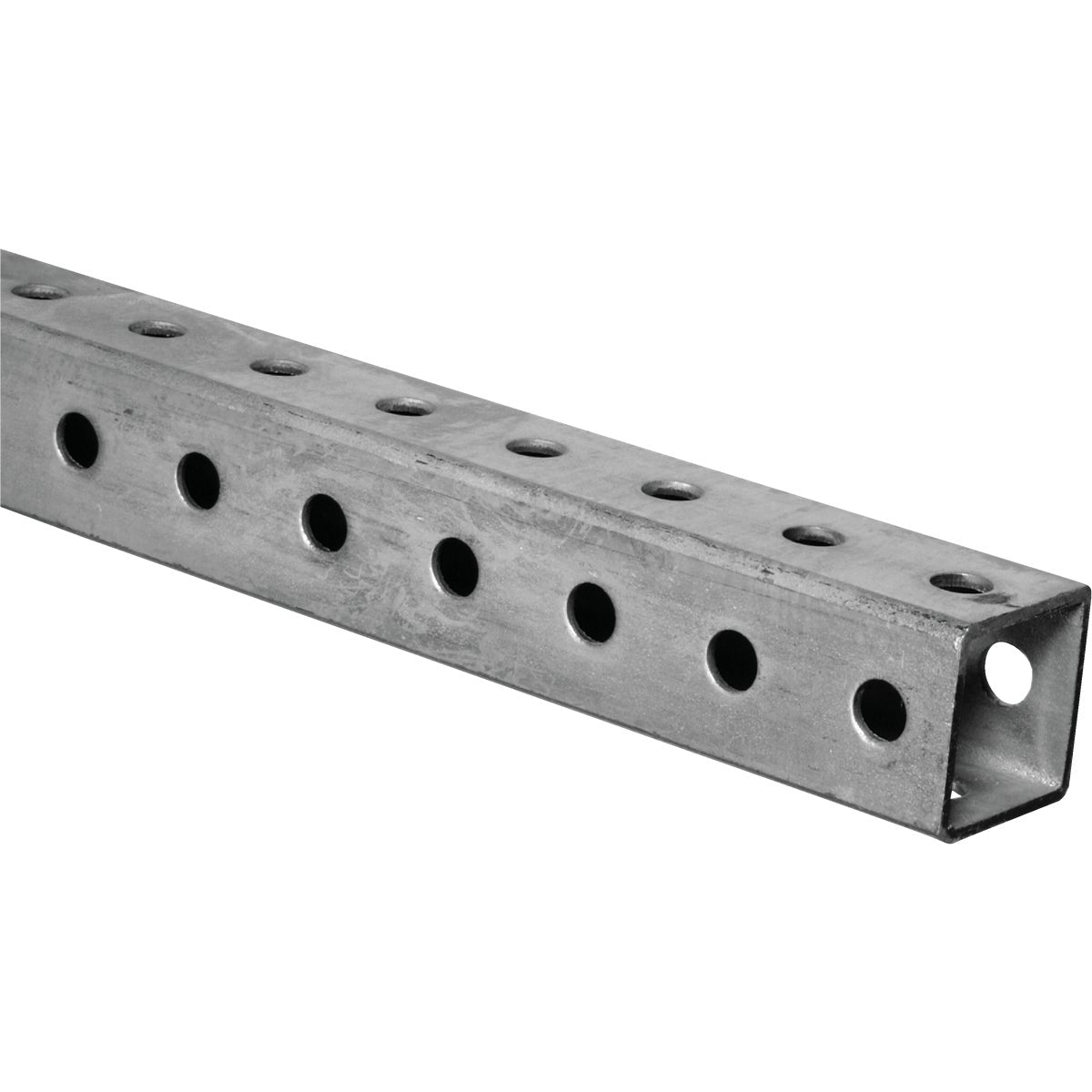 HILLMAN Steelworks 1-1/4 In. x 3 Ft. Steel Perforated Square Tube