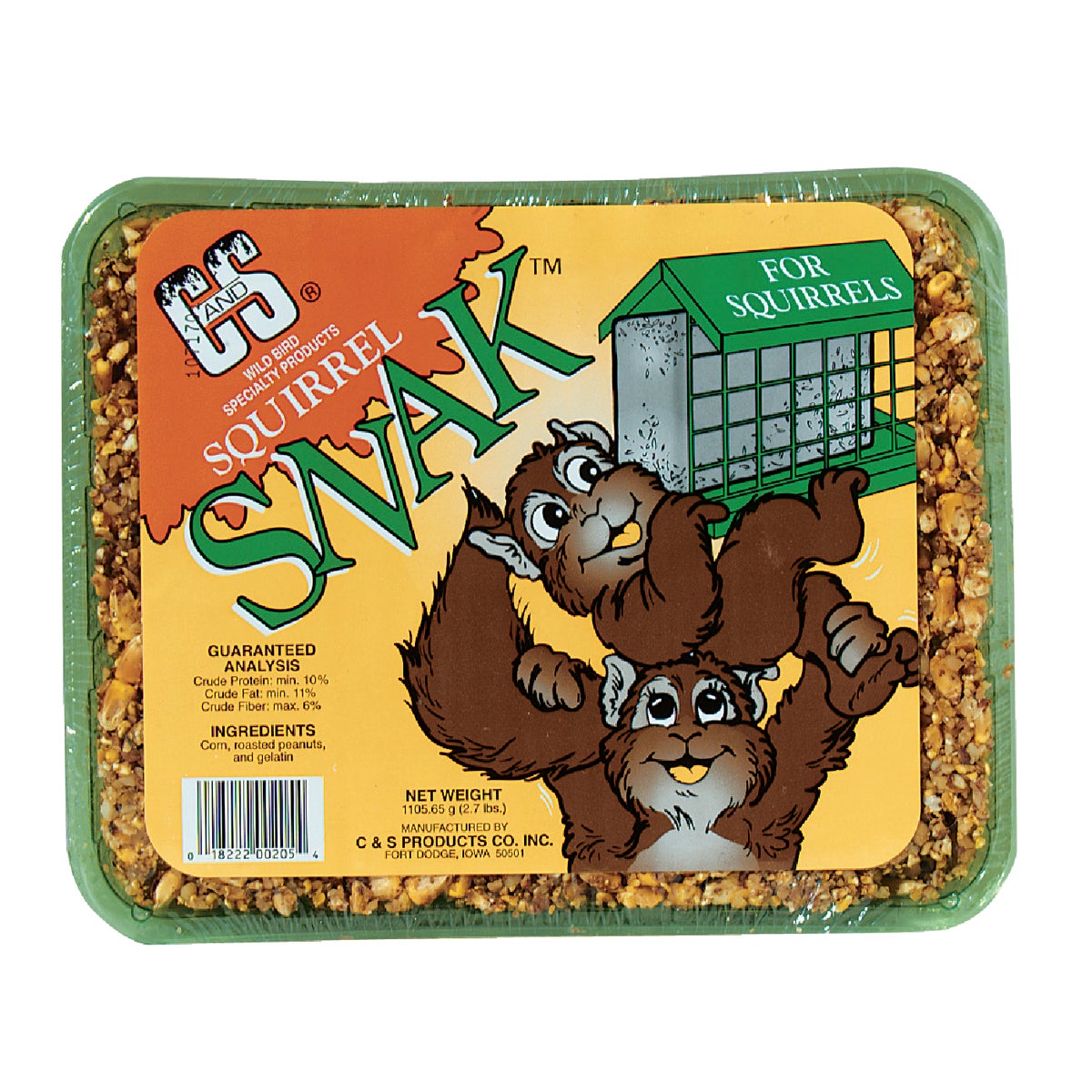 C&S 2.7 Lb. Squirrel Food Snack Cake