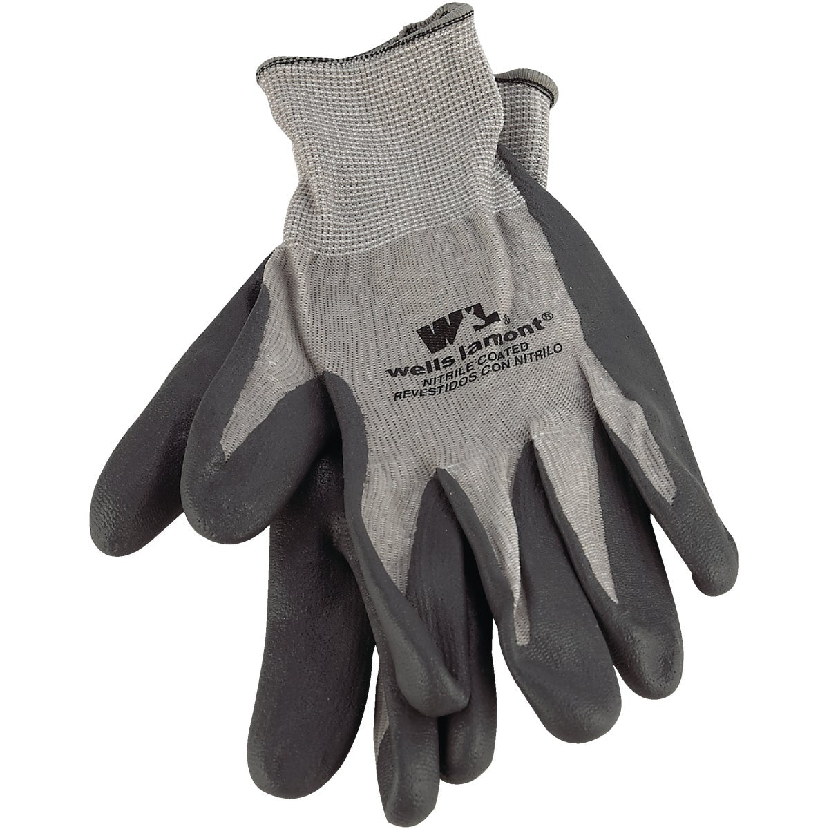 Wells Lamont Men's Large Fine Gauge Knit Nitrile Coated Glove