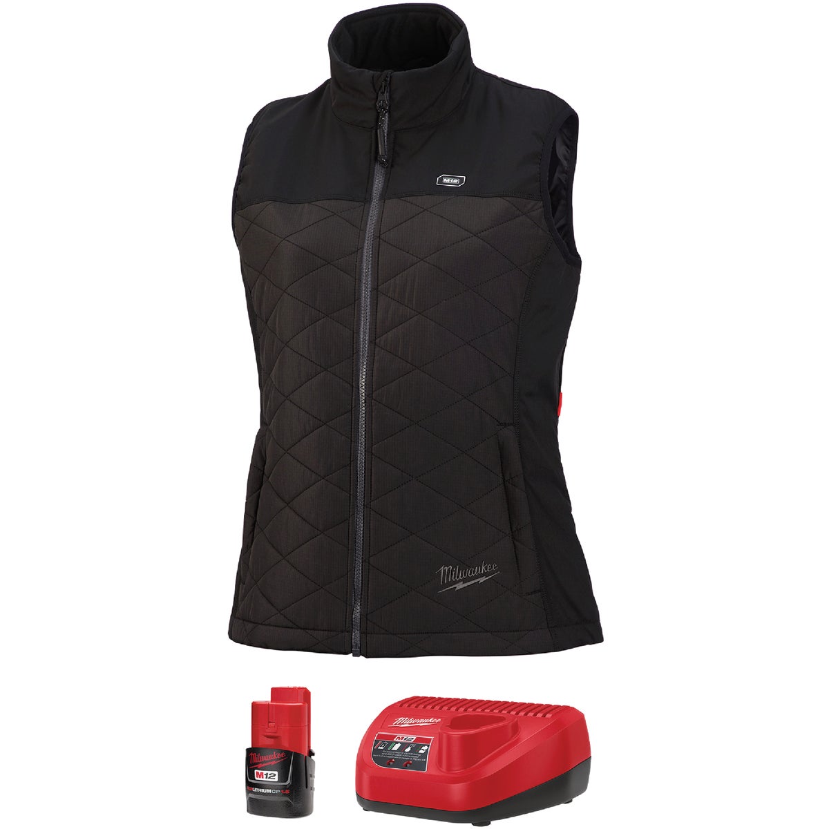 Milwaukee M12 Large Black Cordless Ladies Heated Axis Vest