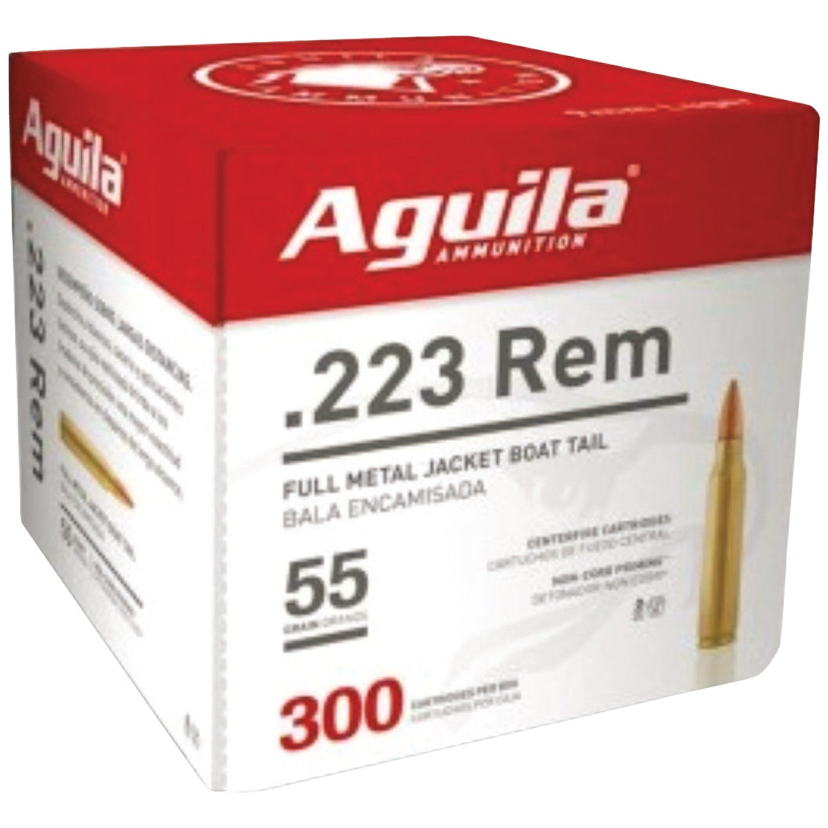 Aguila .223 Rem 55 Grain FMJ Centerfire Ammunition Cartridges