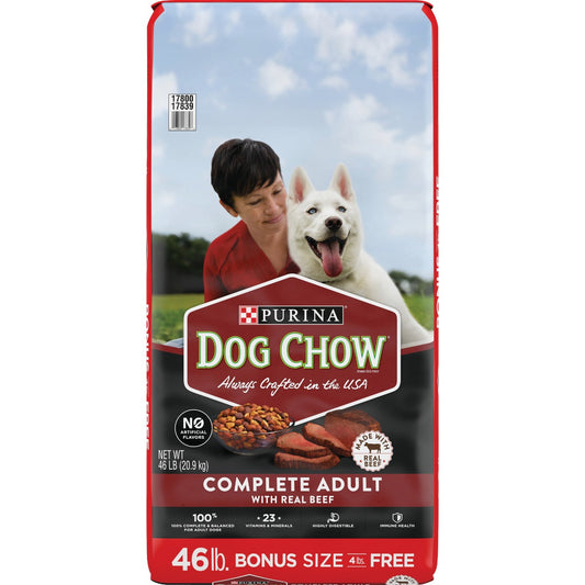 Purina Dog Chow Complete 46 Lb. Bonus Size Beef Flavor Adult Dry Dog Food