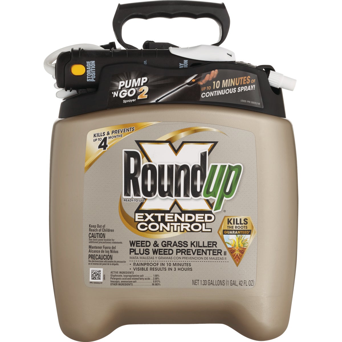 Roundup Extended Control 1.33 Gal. Ready To Use Wand Sprayer Weed & Grass Killer Plus Weed Preventer II