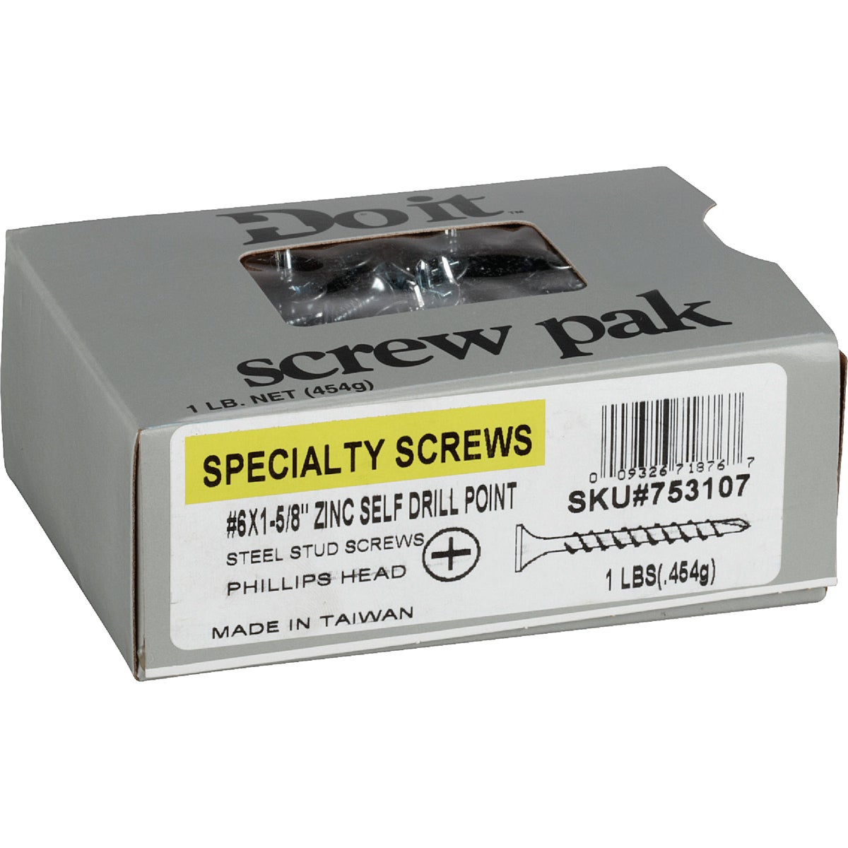 Do it #6 x 1-5/8 In. Fine Thread Self-Drilling Drywall Screw (1 Lb. Box)