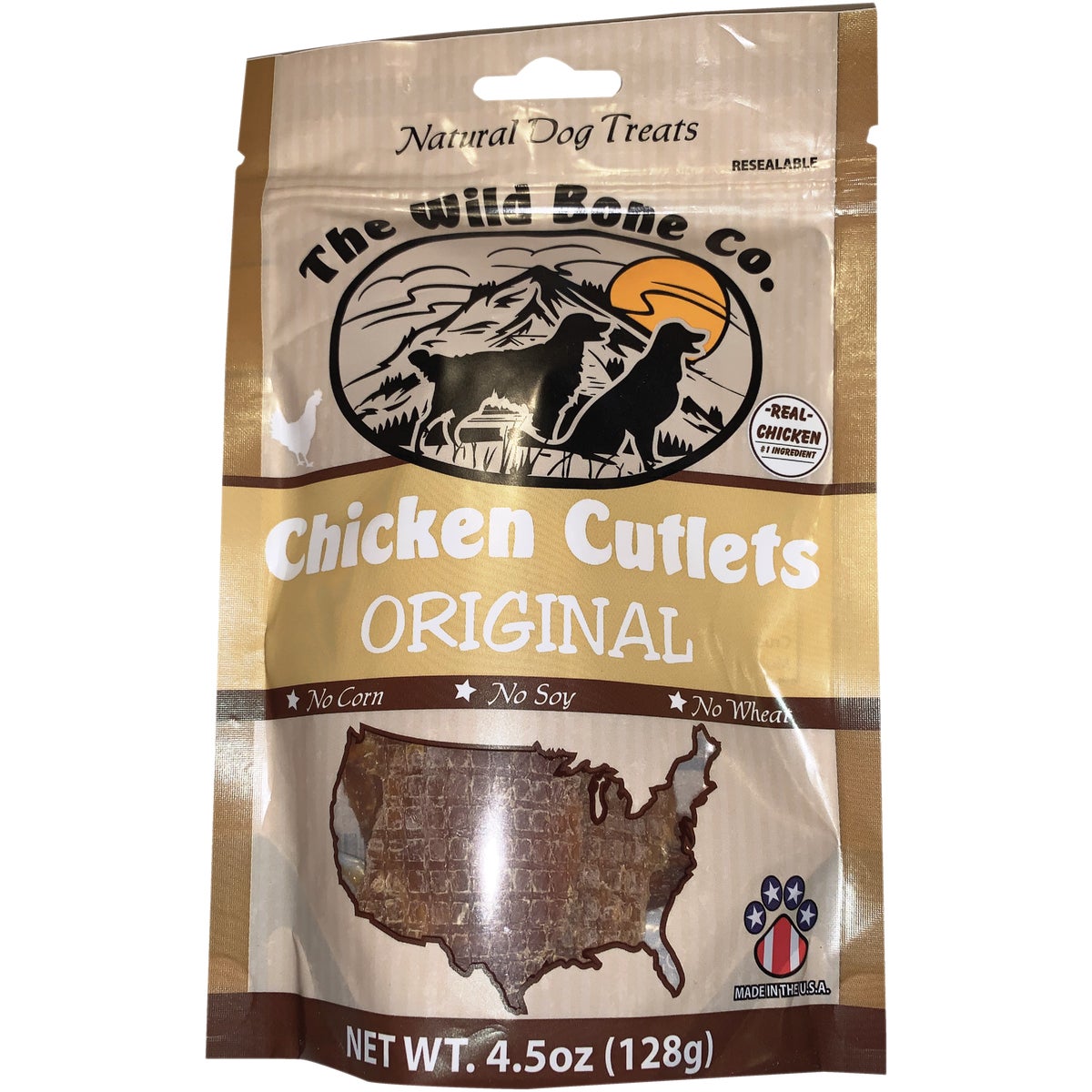 The Wild Bone Company Original Chicken Cutlet Dog Treat, 4.5 Oz.