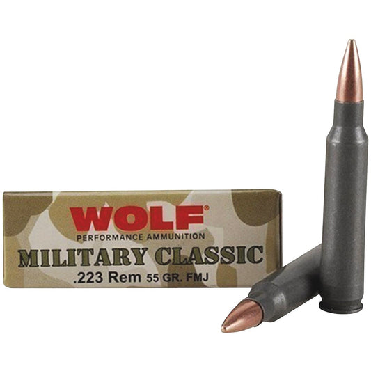 Wolf Classic .223 55 Grain FMJ Centerfire Ammunition Cartridges