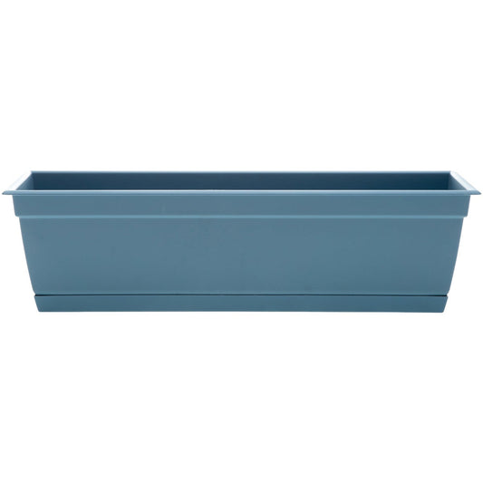 Bloem Ocean Series Dayton 24 In. W. x 6.69 In. H. x 7.75 In. D. Recycled Ocean Plastic Ocean Blue Window Box