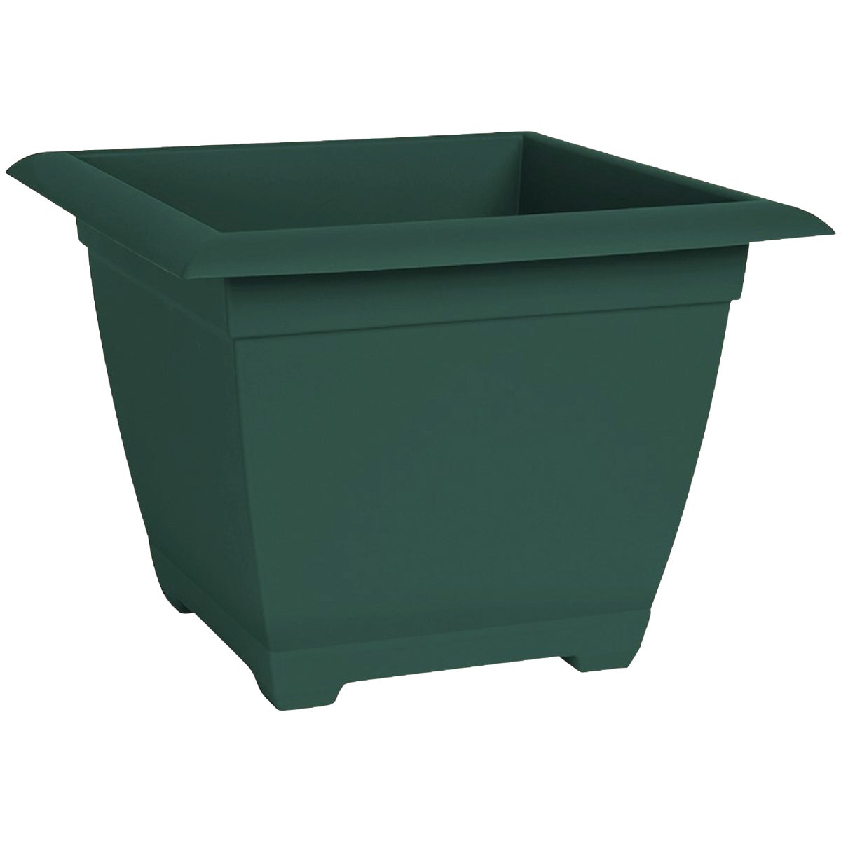 Bloem Ocean Series Dayton 11.13 In. H. x 15 In. W. Recycled Ocean Plastic Turtle Green Square Planter