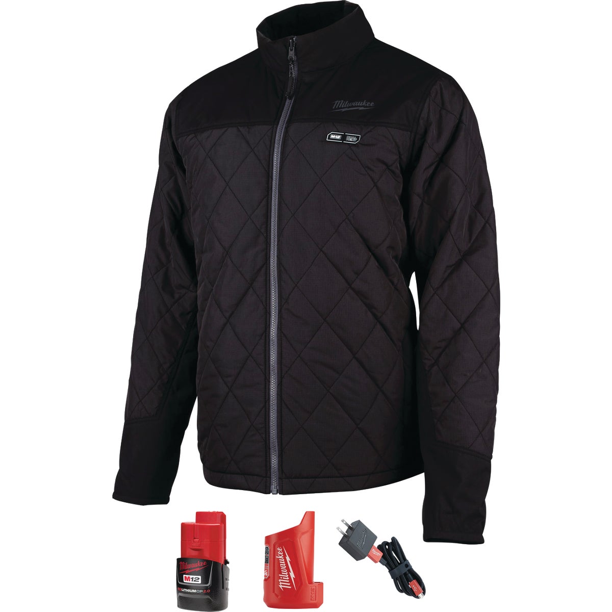 Milwaukee M12 XL Black Cordless Heated Axis Jacket