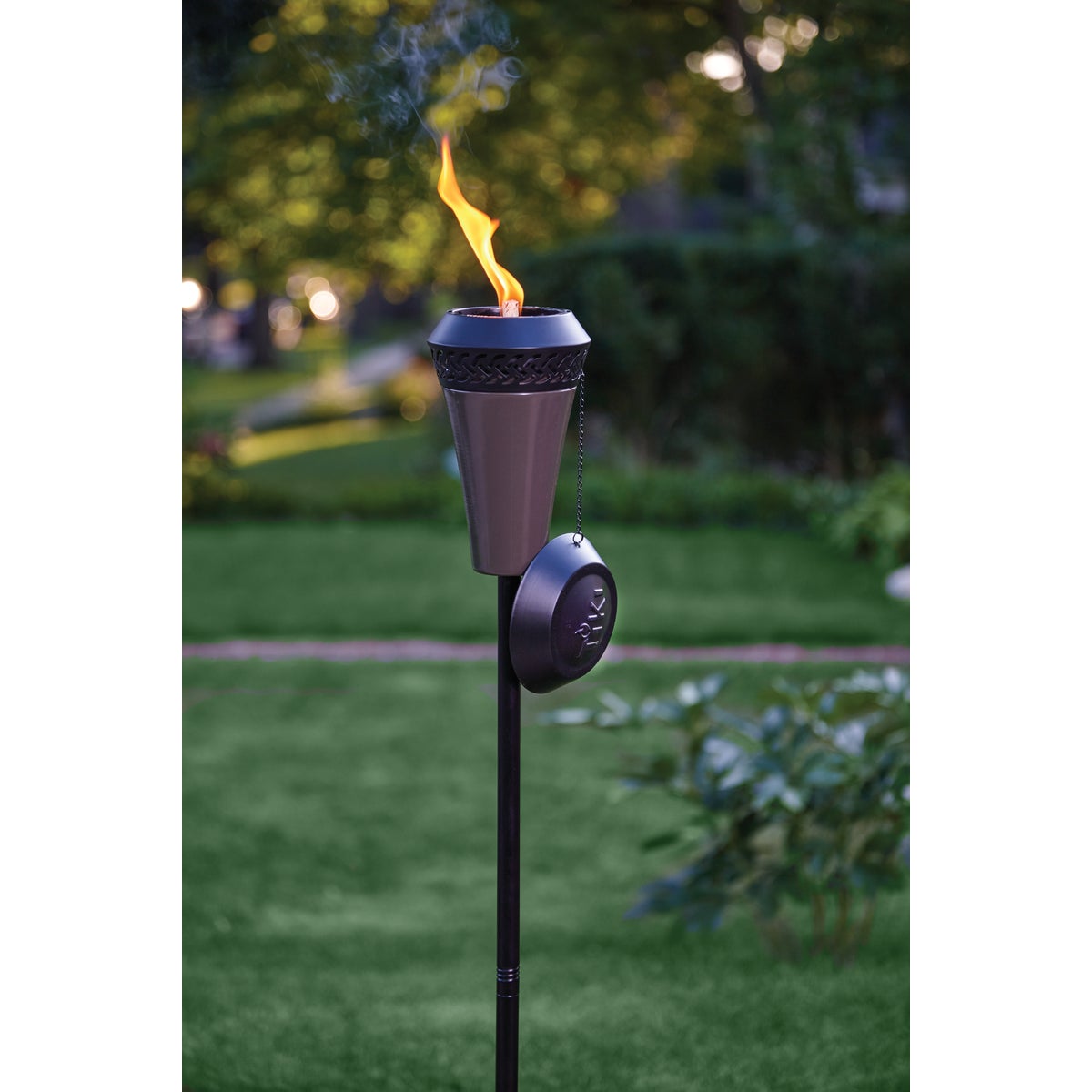 Tiki Island King 65 In. Gun Metal Patio Torch