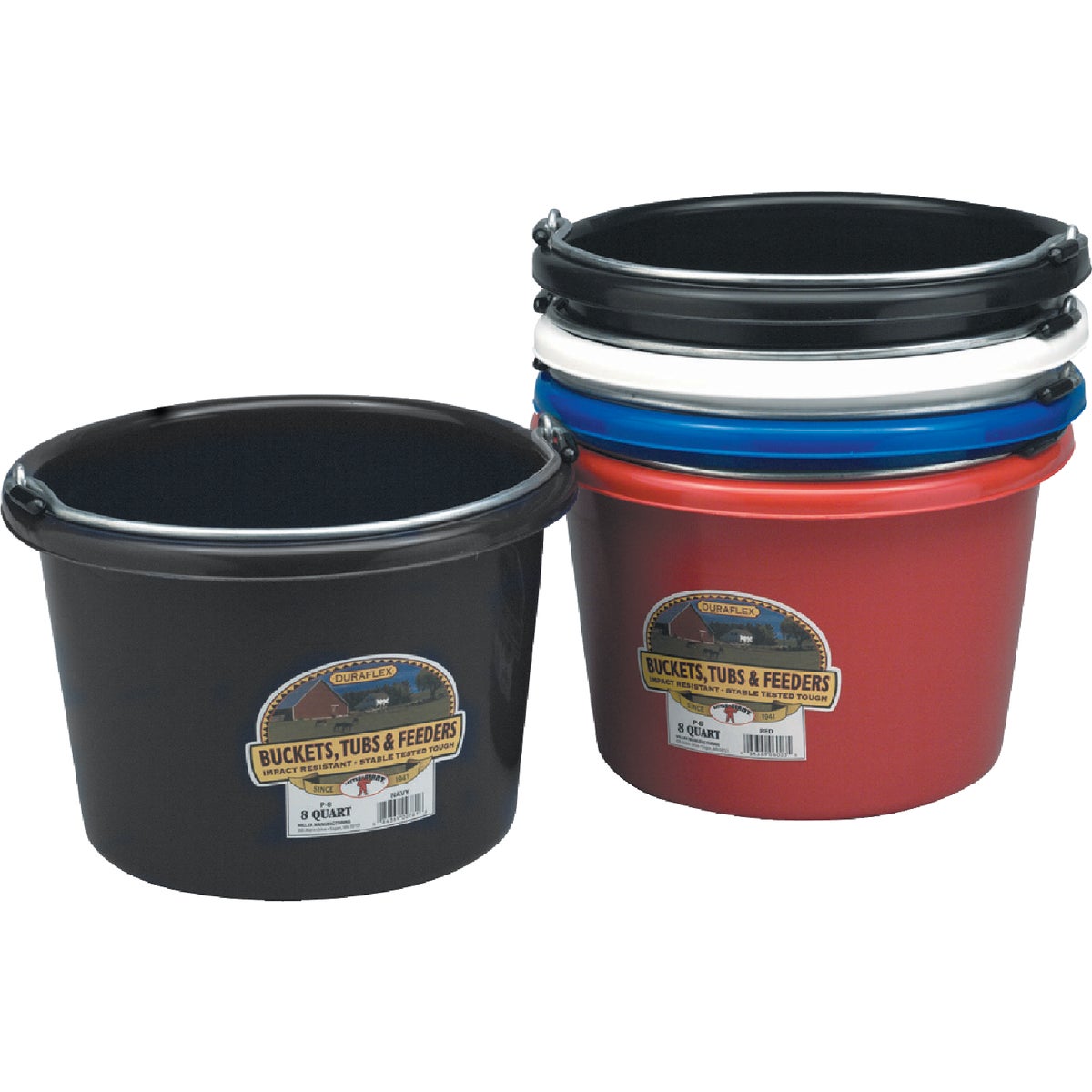 Fortex Fortiflex 8 Qt. Blue Poly Handy Bucket