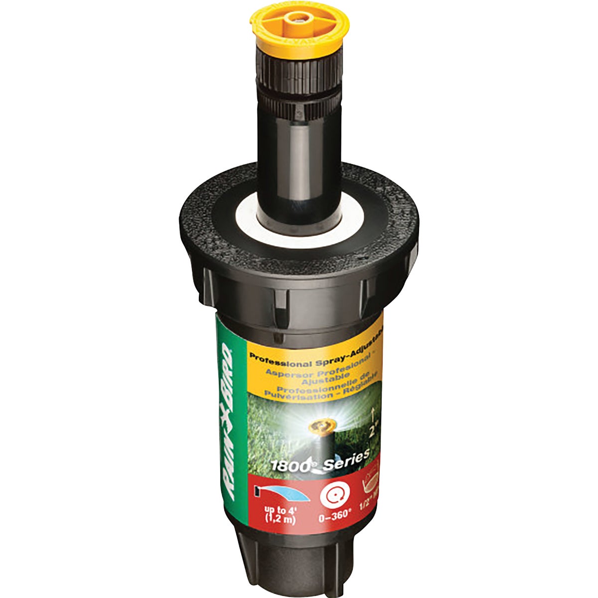 Rain Bird 2 In. Full Circle Adjustable 4 Ft. Rotary Sprinkler with Pressure Regulator