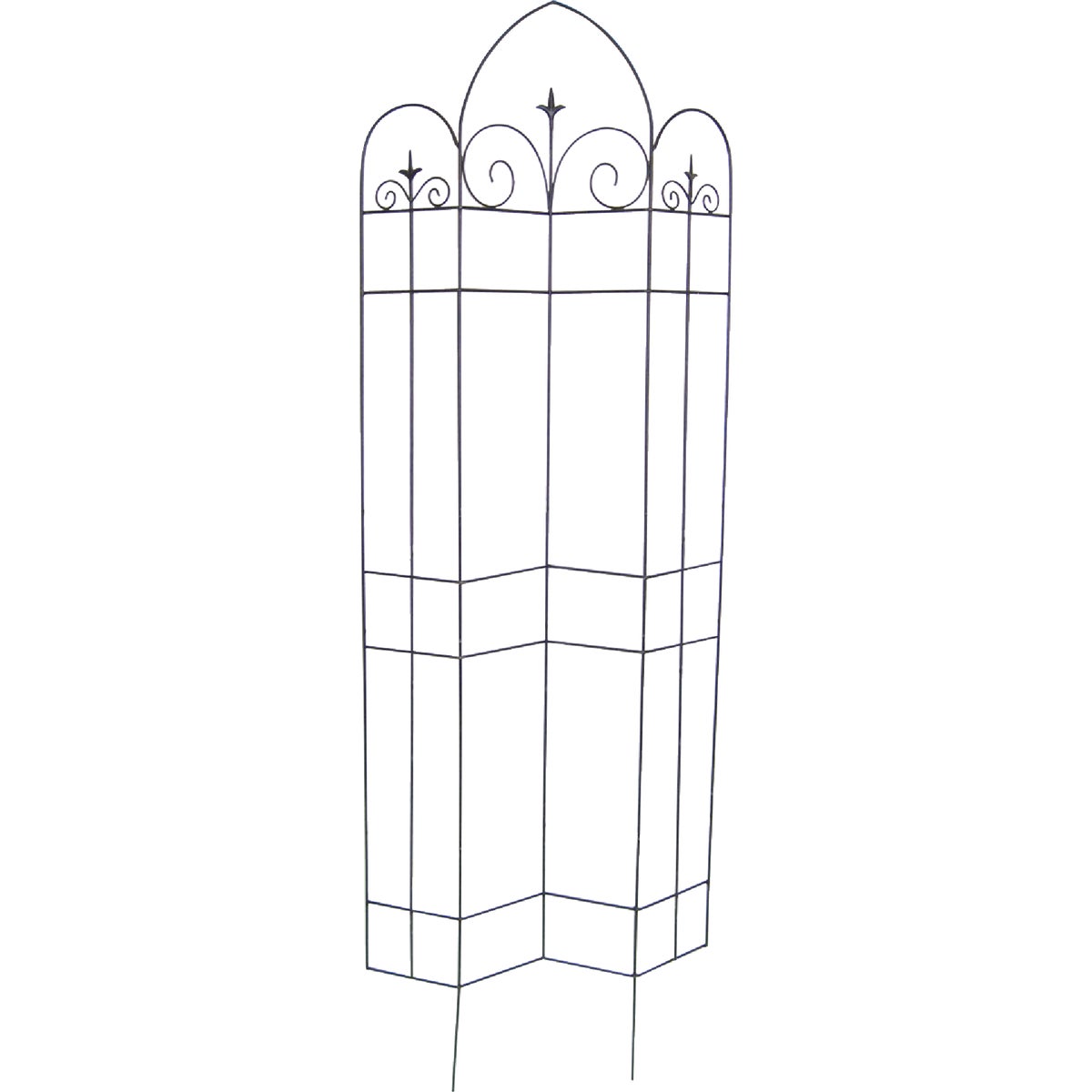 Panacea Metal Offset Cathedral Black Trellis