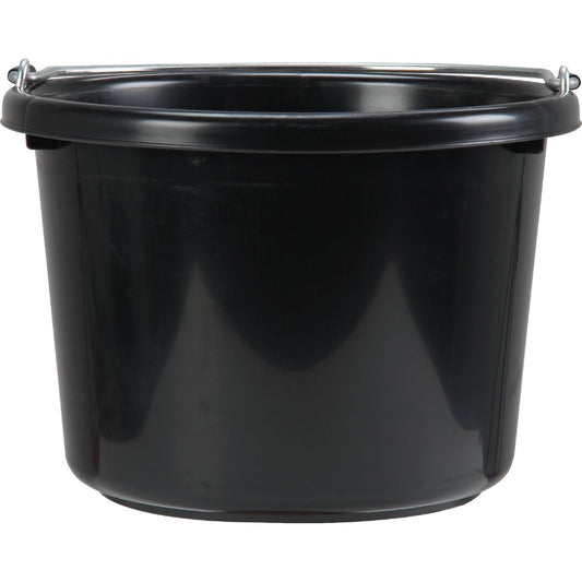 Fortex Fortiflex 8 Qt. Black Poly Handy Bucket