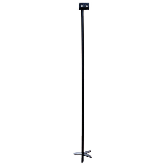 Tie Down 6 In. x 48 In. Black Iron Double Head Earth Anchor