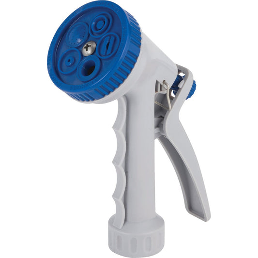 Best Garden Poly 5-Pattern Nozzle, Blue & Gray