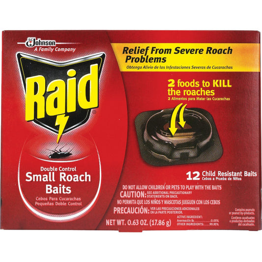 Raid 0.63 Oz. Solid Roach Bait Station (12-Pack)