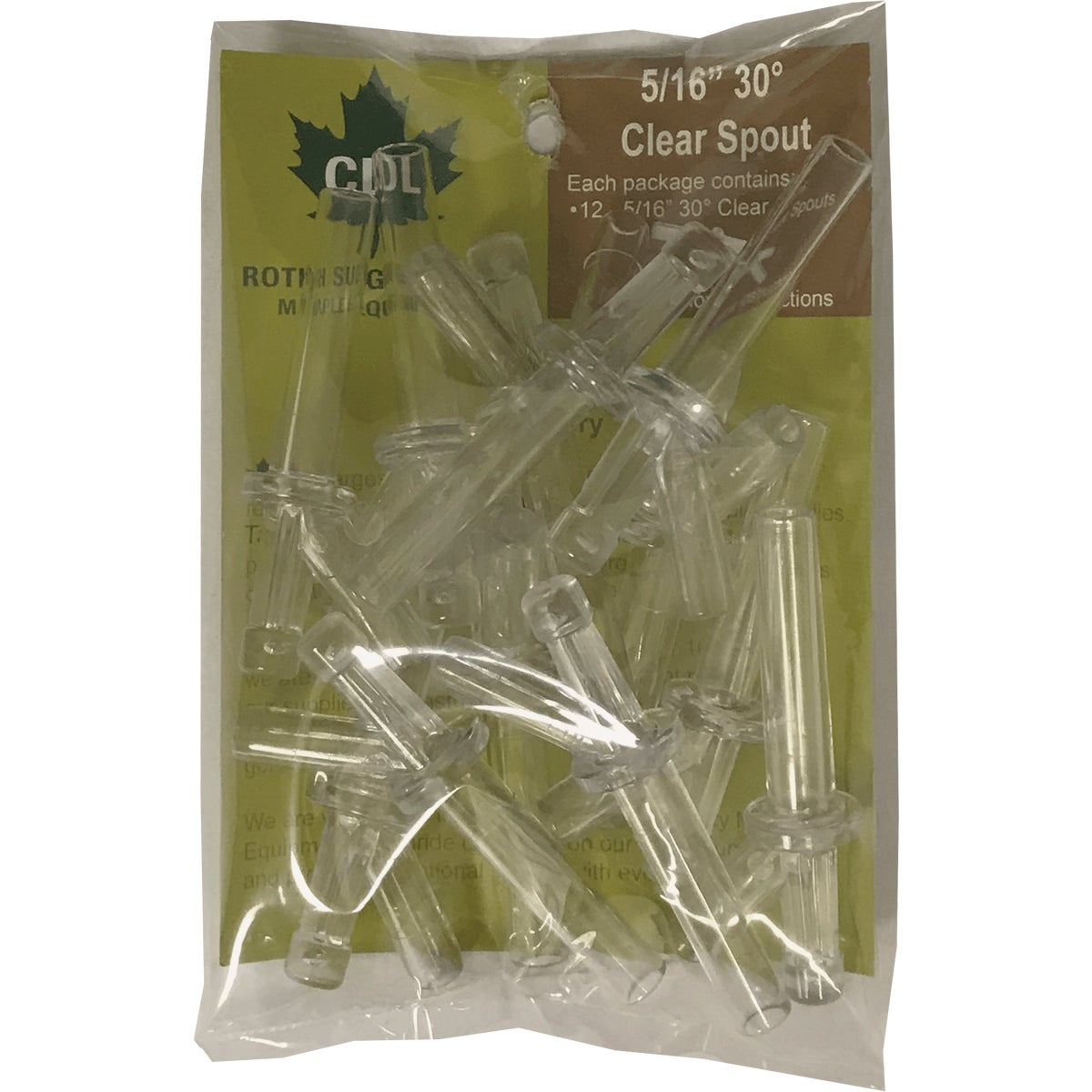 CDL 5/16 In. Polycarbonate Maple Tubing Tap (12-Pack)