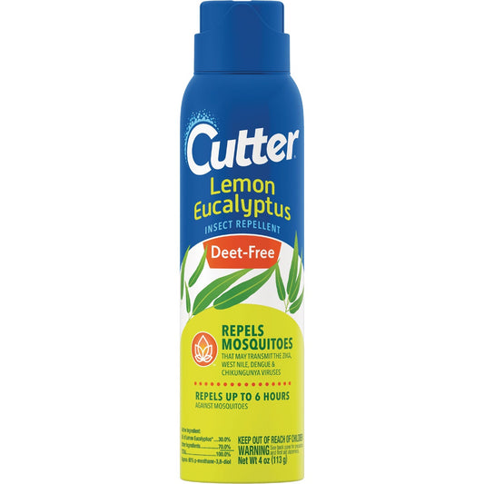 Cutter Lemon Eucalyptus 4 Oz. Insect Repellent Aerosol Spray