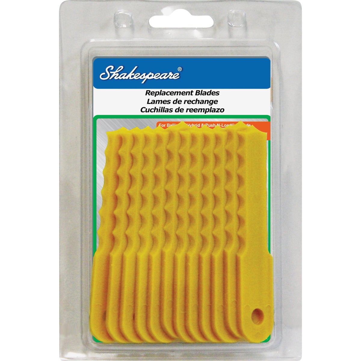 Shakespeare Push-N-Load Replacement Trimmer Blade (12-Count)