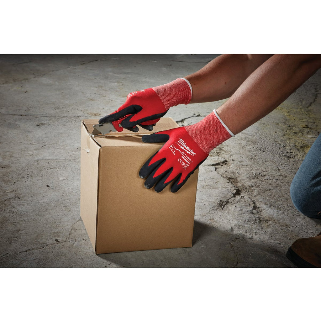 Milwaukee Unisex Large Nitrile Coated Cut Level 1 Work Glove