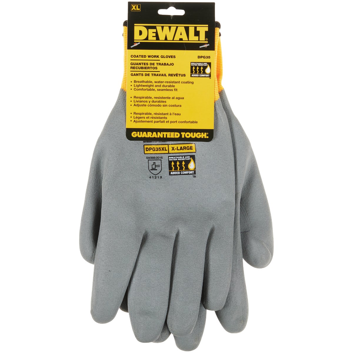 DeWalt Men's XL Full Dip Water-Resistant Breathable Work Glove