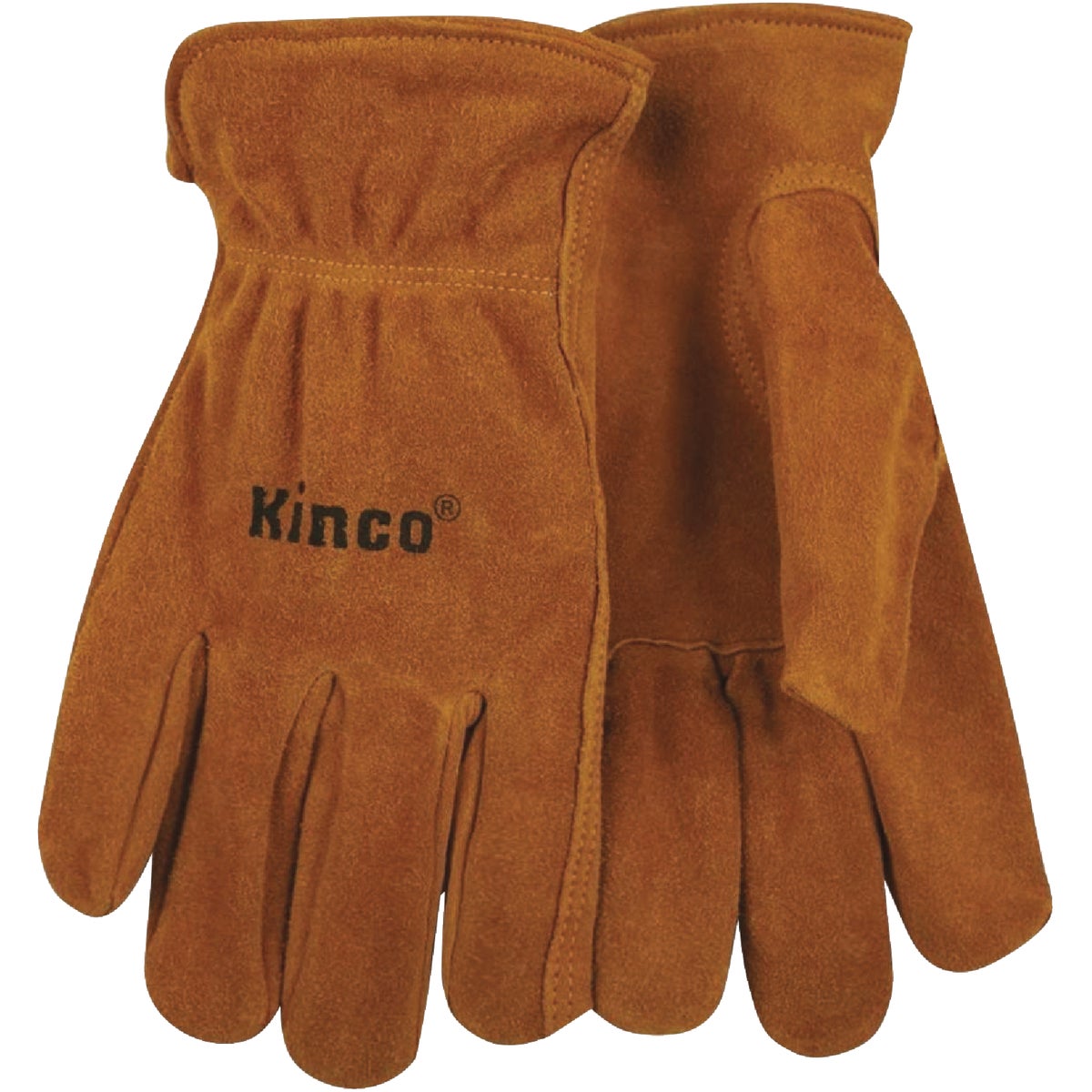 Kinco Men's Medium Golden Full Suede Cowhide Work Glove