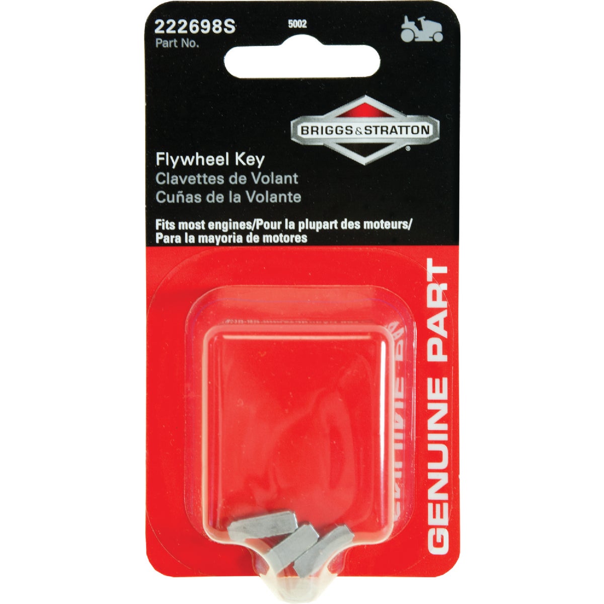 Briggs & Stratton 222698S Flywheel Key (3-Count)