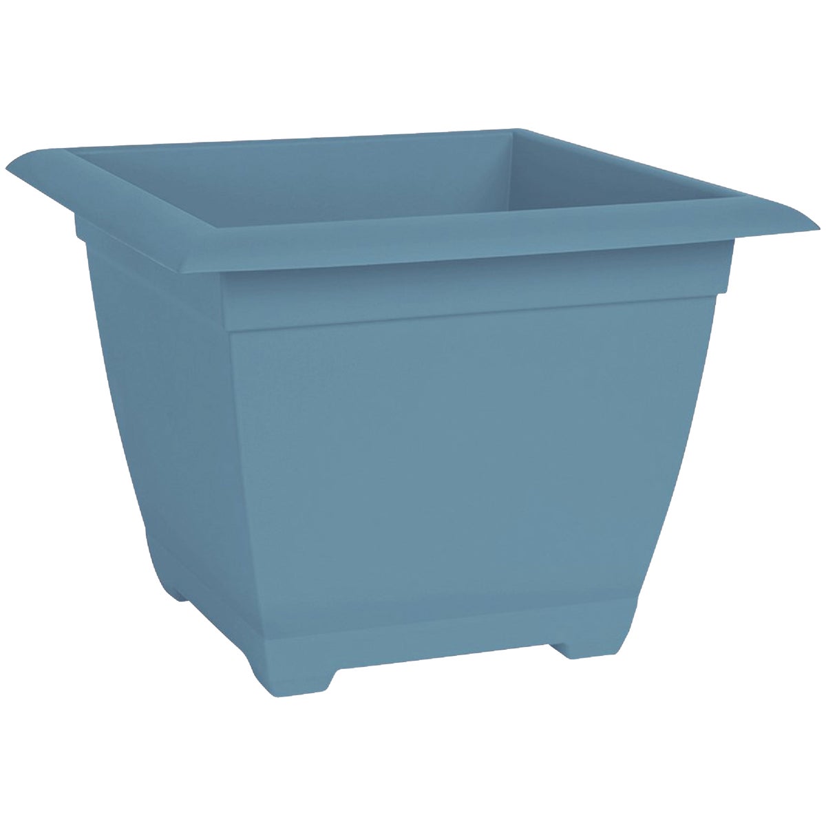 Bloem Ocean Series Dayton 11.13 In. H. x 15 In. W. Recycled Ocean Plastic Ocean Blue Square Planter