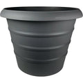 Myers Marina 12 In. Dia. Slate Blue Poly Planter